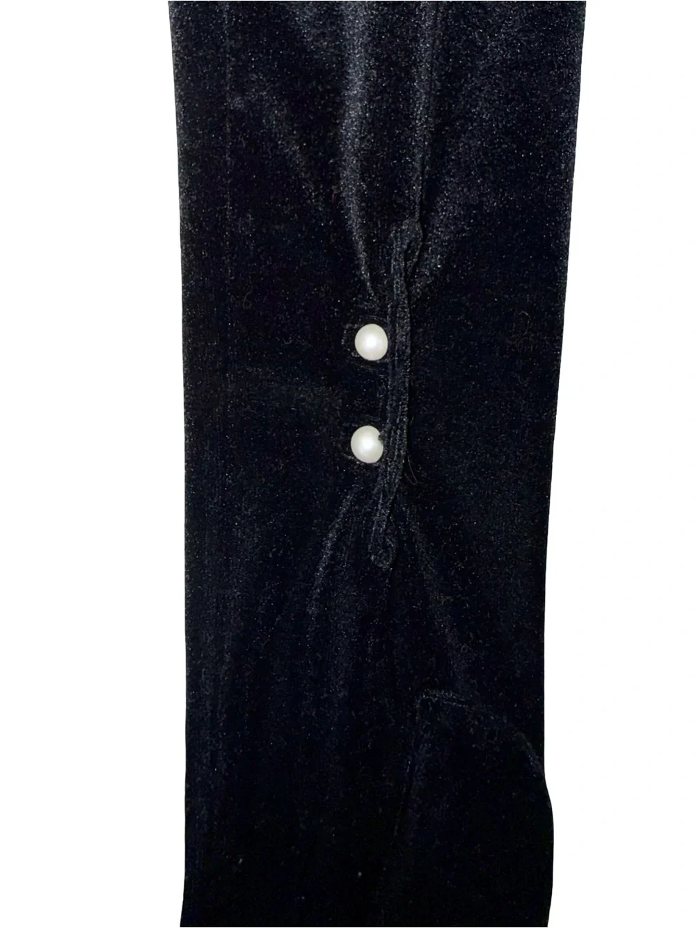 BLACK SATIN OPERA GLOVES